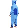 thumbnail image 3 of Pijama de una pieza para adultos, disfraz de Halloween, cosplay, ropa de fiesta, azul, XL, 3 of 5