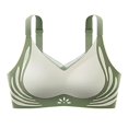 thumbnail image 6 of Audhol Women's Posy Full Coverage Bra, No Underwire Wireless Push-Up, Comfortable for Older Women, Light Green, 6 of 7