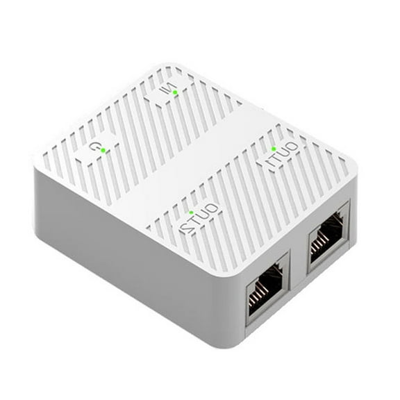 Gigabit Ethernet Splitter 1 to 2 networking Ethernet Splitter with Power Cable RJ45 Splitter 100/1000Mbps