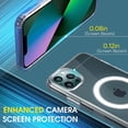 thumbnail image 3 of Transparent Clear Case for Apple iPhone 11 Pro Clear Magnetic Case, [Yellow Resistant] Slim Fit Shockproof Transparent Crystal Clear Magnetic Clear Case for Apple iPhone 11 Pro, 3 of 7