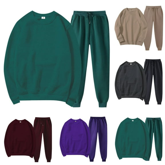 Womens Sweatsuits 2 Piece Set 2025 Fall Long Sleeve Top and Jogger Sweatpants with Pocket Casual Fashion Tracksuit