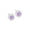 Crystal/Shiny Violet, variant on Blomdahl | Nickel Free | Medical Plastic 6mm Brilliance Halo Crystal Stud Earrings | Best Choice For Sensitive Ears