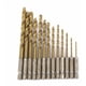 thumbnail image 1 of Juego de brocas helicoidales: vástago hexagonal HSS de 13 piezas para madera, plástico, aluminio, cambio rápido, 1,5-6,5 mm, 1 of 5