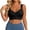 Black, variant on Women's Plus Size Wireless Front-Closure Bra, Seamless Lace Tank Top Style with Wide Straps, Comfort Full-Coverage Bralette for Everyday Support (US 34-48)
