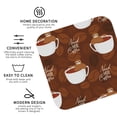 thumbnail image 4 of Kll Square Drink Coasters Set Of 4,Pu Leather Absorbent Coasters Set Decorative Coffee Cup Coasters Housewarming Gift For Home Decor-Sloths Need More Coffee, 4 of 9