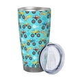 thumbnail image 2 of Fuzoiu Cartoon Monster Truck Print 20oz Tumbler, Stainless Steel Vacuum Insulated Car Cup, Insulated Coffee Mug,Travel Mug with Lid,Thermal Cup for Outdoor-Straw Two-piece Set, 2 of 8