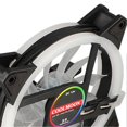 thumbnail image 2 of 3 Pack 120mm Case Fan, Dual Aperture, Quiet, 16 LEDs, High Brightness, 2 of 4