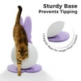 thumbnail image 5 of PEQULTI 23" Cute Cat Scratching Post Bunny Style Cat Scratcher with Paper Rope for Indoor Kitten Purple, 5 of 10