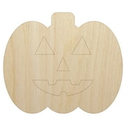 Sniggle Sloth Jack O'Lantern Happy Halloween Pumpkin Wood Shape Unfinished Piece Cutout Craft DIY Projects 4.70 Inch Size 1/8 Inch Thick