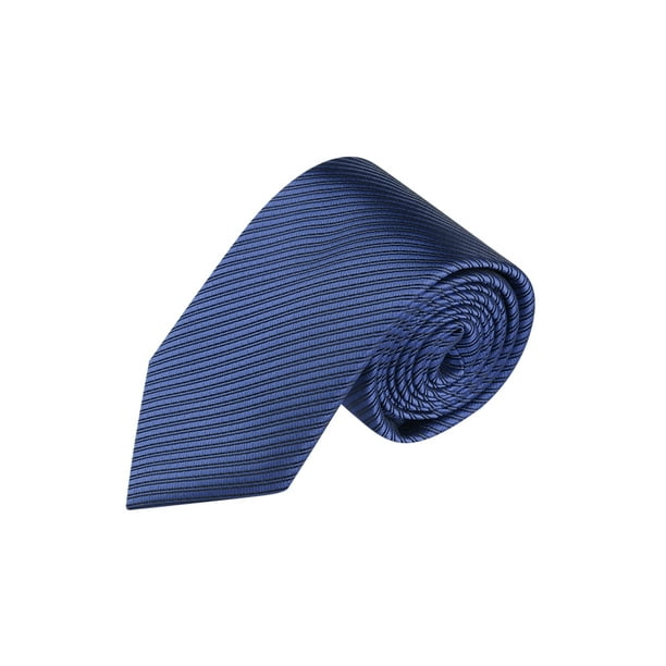 CORBATA DE HOMBRE DE RAYAS NARROW COLOR SÓLIDO INSPIRAR CHIC PARA EL DÍA DEL PADRE Y GRADUACIÓN TRAJE FORMAL AZUL OSCURO