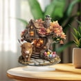 thumbnail image 3 of KUKIDSVO 2D Highland Cow Acrylic Desktop Ornament Flat Figurine for Home Garden Wall Decor Gift, 3 of 7