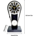 thumbnail image 4 of Horloge avec Engrenages, Grandes Horloges Décoratives pour Décoration de Salon - Horloge de Table Décorative à Piles pour Salle à Manger, Salon, Sapin, 4 of 5