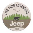 thumbnail image 1 of Jeep Live Your Adventure 1941 Embossed Metal Magnet, 1 of 3