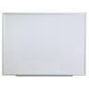 "Universal Melamine Dry Erase Board, 48"" x 36"", Aluminum Frame"