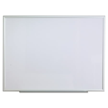 Universal Melamine Dry Erase Board, 48" x 36", Aluminum Frame