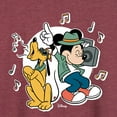 thumbnail image 3 of Disney - Mickey & Friends - Pluto Sings while Mickey Dances - Women's Lightweight French Terry Long Sleeve Shirt, 3 of 5