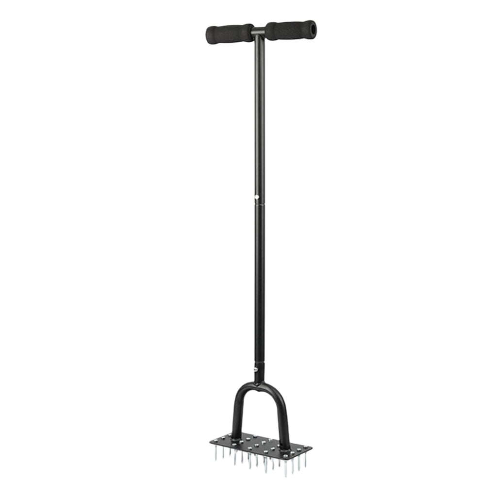 CEORPER Carbon Steel Lawn Aerator With Automatic Return Springs For Easy Soil Conditioning And Lawn Revitalization