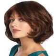 thumbnail image 3 of Cptfadh 1 Wig Hair Brown Fashion Synthetic Hair Fiber Natural Curly Wig Wigs Short Female Wig Human Hair Wig Lace Front Wigs Human Hair Human Hair Lace Front Wigs Glueless Wig Hair Topper Headband Wig, 3 of 4