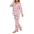 thumbnail image 3 of FOR U DESIGNS Strawberry Koala Pajamas Set Long Sleeve Sleepwear 2 Pack Size 4XL Button Down Nightwear Soft Pj Lounge Sets for Women Jogger Loungewear Pjs Fall, 3 of 7