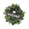 thumbnail image 4 of facefd 12" Eucalyptus Wreath Simulation Artificial Plant for Holiday Festival Decor, 4 of 9
