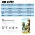 thumbnail image 5 of Lsque Cartoon Mushroom House Print Men's Cotton Blend Sleeveless Muscle Shirts (S-3XL)- Moisture Wicking, Odor Protection, UPF 30+,Small, 5 of 8