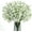 A-white, variant on 10pc Babys Breath Artificial Flowers Gypsophila Real Touch Flowers Fake Bouquet Home Wedding Garden DIY Decor(Blue)