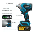 thumbnail image 4 of 1200NM Brushless Cordless Electric Impact Wrench 1/2 Inch High Torque Power Tool,2 Battery, 4 of 7