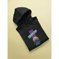 thumbnail image 3 of 1980s Vaporwave Mountain Hoodie Men -Image by Shutterstock, Male x-Large, 3 of 4