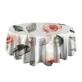 thumbnail image 5 of Pioneer Flower Floral Print Pattern Round Tablecloth 60"x60",Wrinkle Wipeable Table Cloth for Kitchen Dining Room Picnic Patio Party, 5 of 6