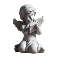 thumbnail image 1 of Escultura de resina Ala Estatuillas Obra de arte Escritorio Bebé Ángel Estatua Lectura Querubines Soledad Estatuillas de estatuas de ángeles, 1 of 3