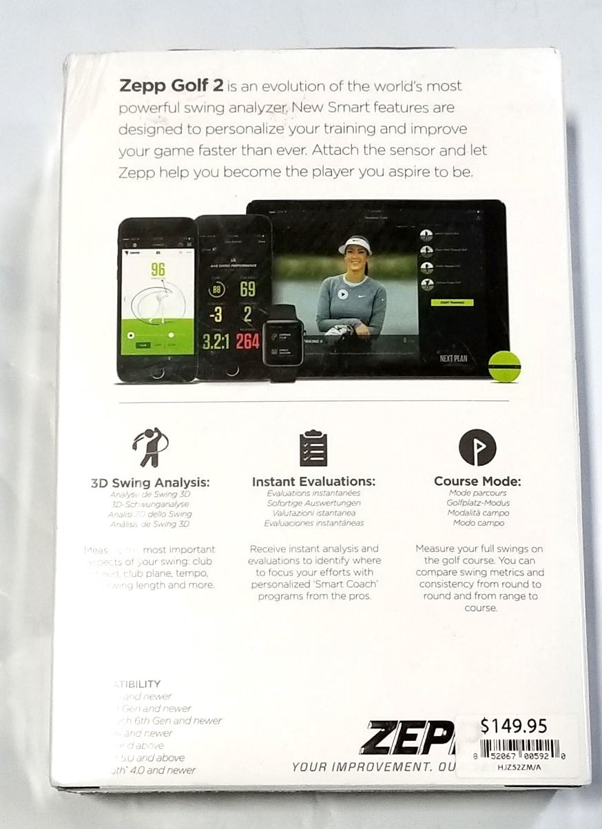 Zepp Golf 2 3d Swing Analyzer Walmart Com Walmart Com