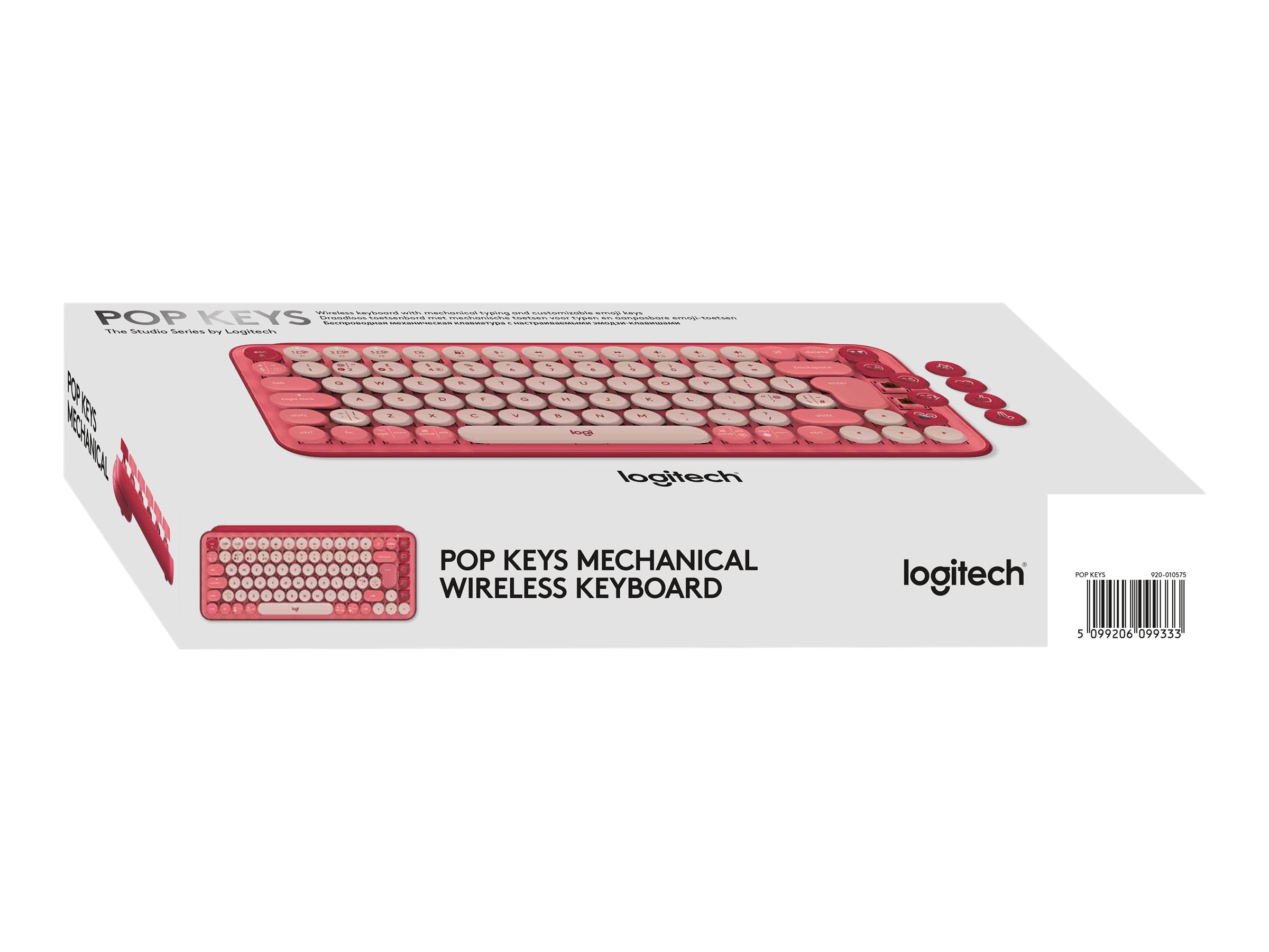 Logitech POP Keys Mechanical Wireless Keyboard Blast Yellow SPANISH LAYOUT