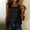 Black, variant on Jerdar Natural Linen Sleeveless Tank Top Basic Summer Casual Crewneck Blouse With Pocket for Women L