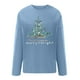 thumbnail image 4 of Pntutb Mujeres Imprimir Cuello Redondo Manga Larga Loosen Single Sudadera tops Pullover Blusa Pntutb Pntutb-1343, 4 of 5