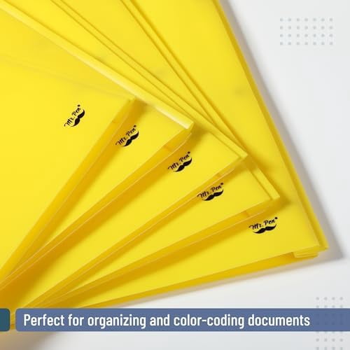 - Plastic Folders with Pockets and Prongs, 24 Pack, Letter Size, Yellow, Flexible Plastic Folders with Prongs