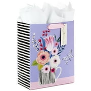 Hallmark Large Mother's Day Gift Bag with Tissue Paper, Butterfly Bouquet, 1 Count