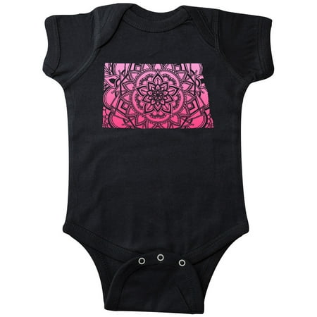 

Inktastic North Dakota Silhouette Mandala Gift Baby Boy or Baby Girl Bodysuit