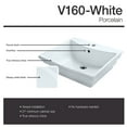 thumbnail image 3 of MR Direct V160-White Porcelain Vessel Bathroom Sink, 3 of 5