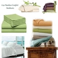 thumbnail image 3 of 6-Piece Luxury Silky Soft 40% Bamboo and 60% Microfiber by Vista shop Bed Sheet Set in 12 Colors, 3 of 5