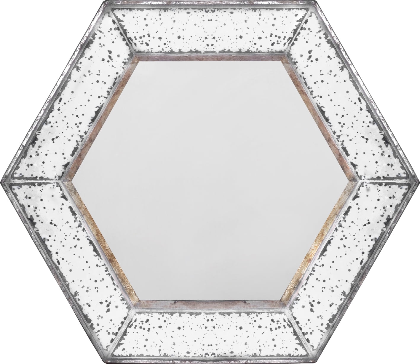 A&B Home Hexagon AntiqueStyle Wall Mirror