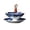 A, variant on Leutsin Ceramic Umbrella Tea Strainer, Blue and White Porcelain Umbrella Shaped Tea Infuser Diffuser Cup Set Loose Leaf Filter with Rotating Design, Ideal Gift for Tea-Lovers and Collector