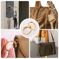 thumbnail image 4 of MODANU 16PCS Trigger Metal Spring O Rings Round Carabiner Clip Snap Trigger Spring Keyrings Buckle for Handbag Craft Making (4 Sizes, Gold), 4 of 8