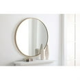 thumbnail image 4 of Metal frame Round Mirror 36 inch Brass finish, 4 of 5