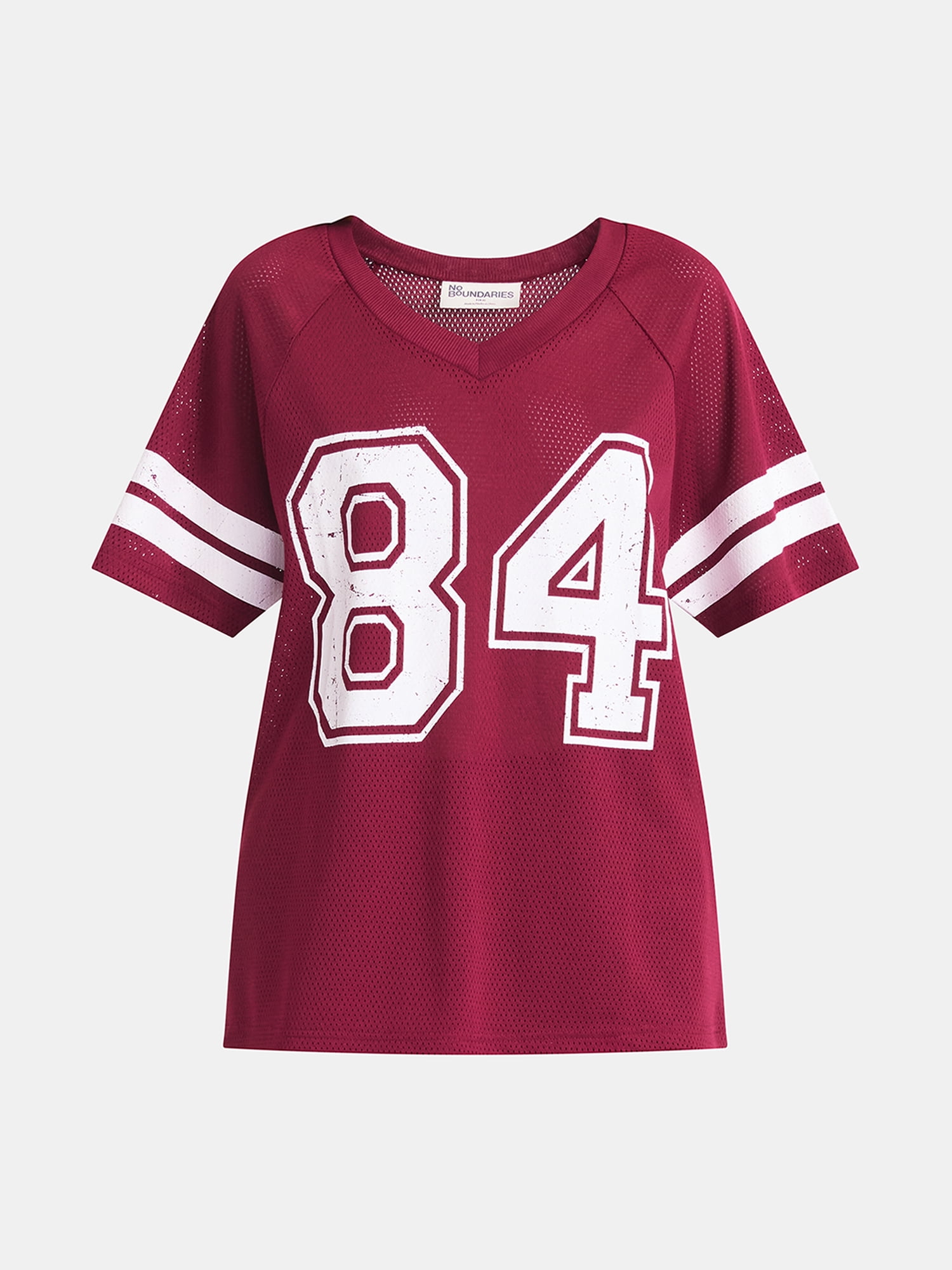 No Boundaries Graphic Mesh Football Tee, Women's