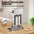 thumbnail image 3 of VEVOR Electric Sausage Stuffer 10L Variable Speed Sausage Maker Stainless Steel, 3 of 10