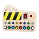 thumbnail image 3 of Tablero ocupado Montessori, tablero sensorial de madera, tablero de música Montessori educativo de madera electrónica para educación temprana,, 3 of 9