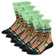 thumbnail image 1 of Calcetas de Peliculas AeroX SockStarWar01 Yoda 5 Pares 6.5-10.5US Algodón, 1 of 2