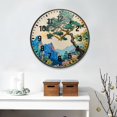 thumbnail image 2 of Yayeee Wall Clock Battery Operated 9.5" Silent Quartz Non-Ticking for Living Room Decor, Large Pine Tree, 2 of 8