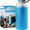 blue, variant on Purewell Collapsible Filtered Water Bottle, 0.01μm BPA-Free Silicone Squeeze Water Purifier Bottle for Hiking, Backpacking, Camping & Survival(blue)