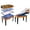 brown /blue, variant on 43“ Upgrade 5-in-1 Multi-Game Table - Billiards, Push Hockey, Foosball, Ping Pong, and Basketball black/blue